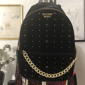 Victoria secret mini velvet backpack